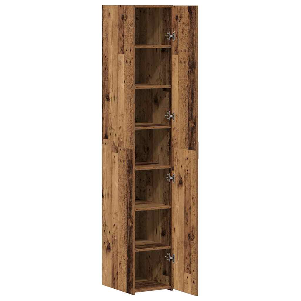 Hoge kast 2 pcs Oudhout 30 x 42,5 x 185 cm