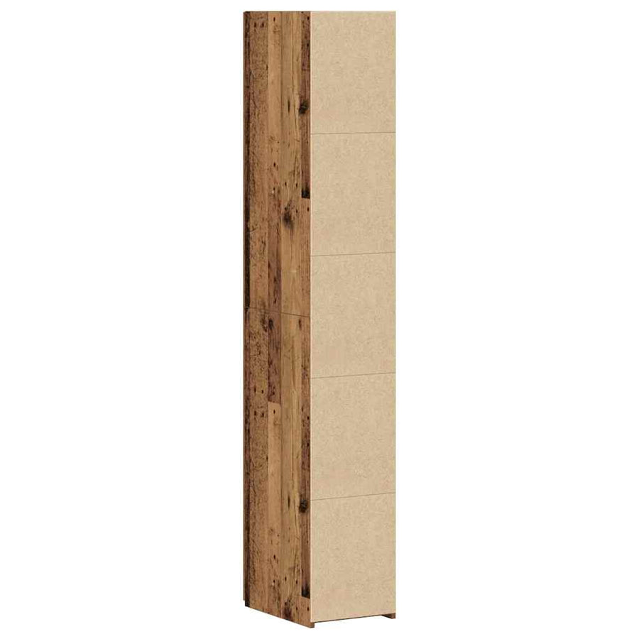 Hoge kast 2 pcs Oudhout 30 x 42,5 x 185 cm
