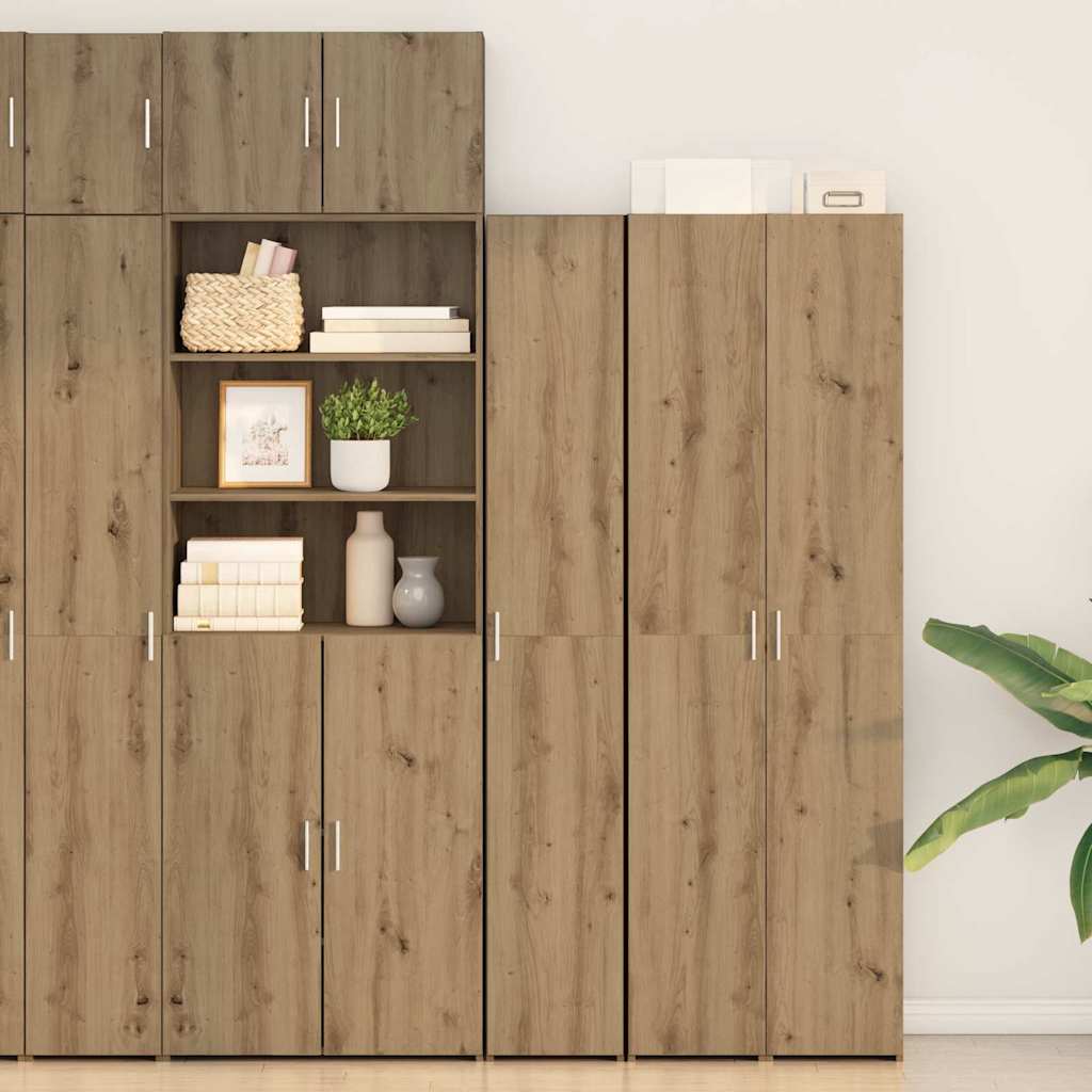 Hoge kast 2 pcs Artisan Eiken 30 x 42,5 x 185 cm