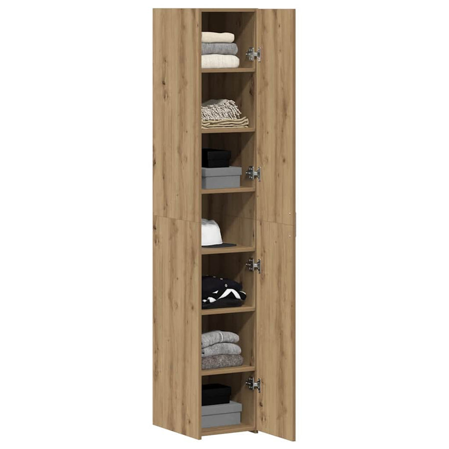 Hoge kast 2 pcs Artisan Eiken 30 x 42,5 x 185 cm