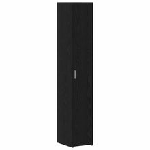 Hoge kast 2 pcs Zwart Eiken 30 x 42,5 x 185 cm