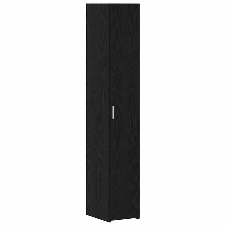 Hoge kast 2 pcs Zwart Eiken 30 x 42,5 x 185 cm