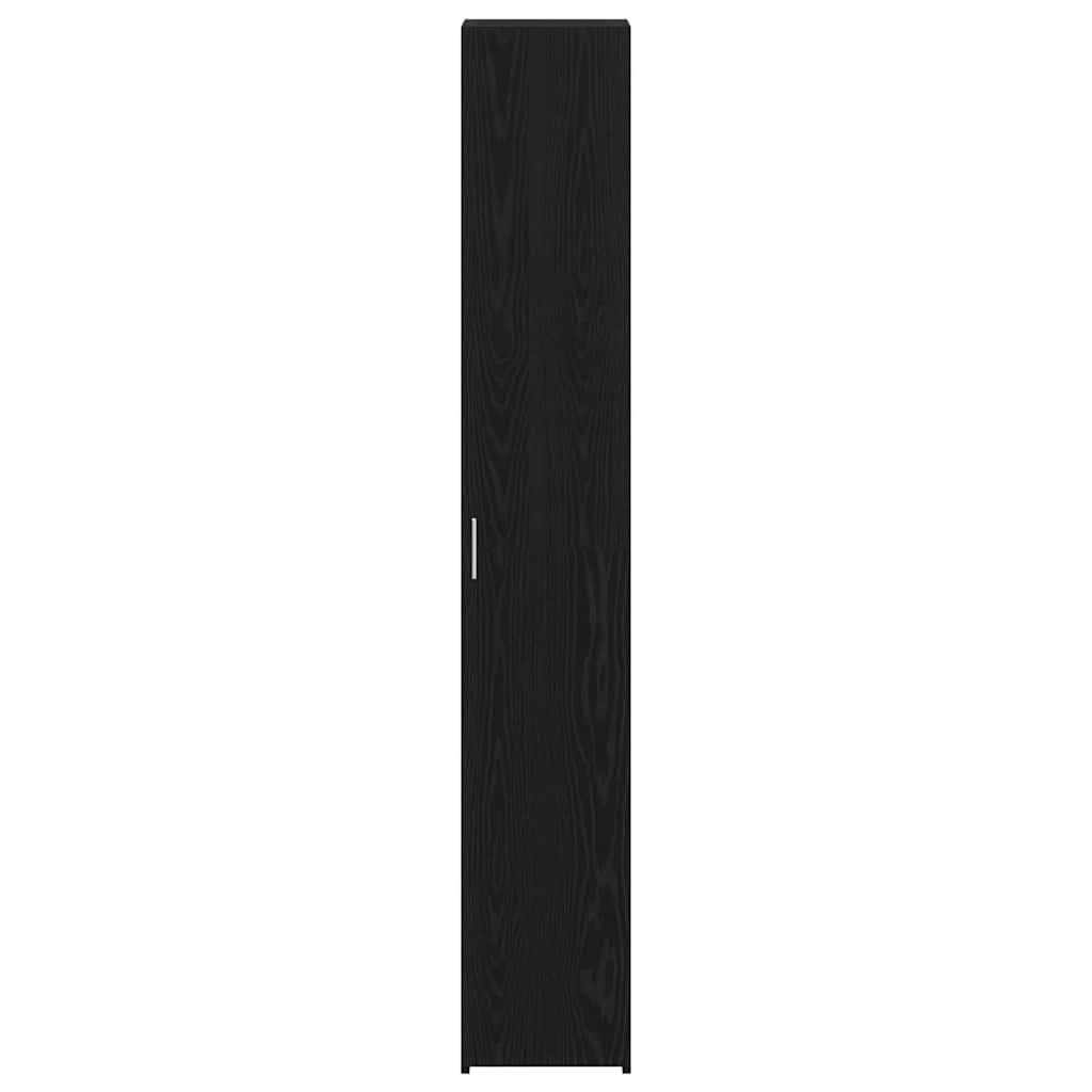 Hoge kast 2 pcs Zwart Eiken 30 x 42,5 x 185 cm