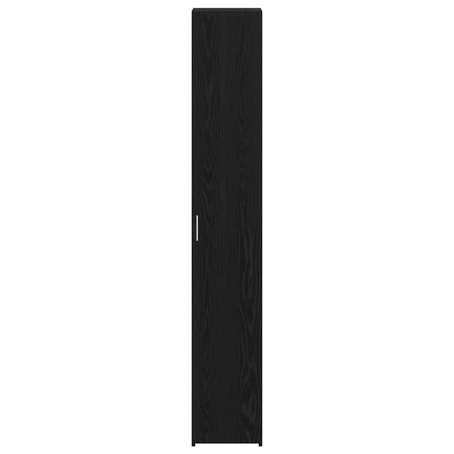 Hoge kast 2 pcs Zwart Eiken 30 x 42,5 x 185 cm