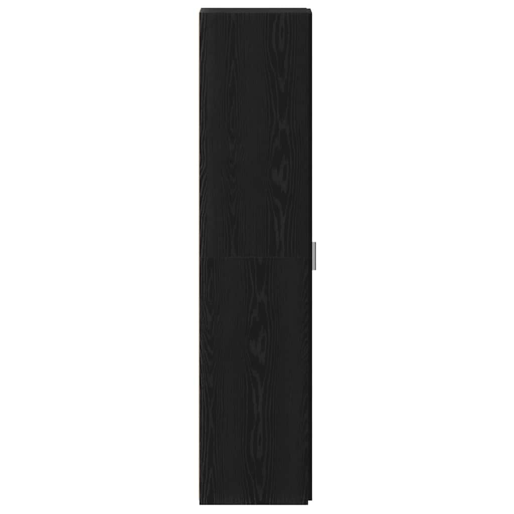 Hoge kast 2 pcs Zwart Eiken 30 x 42,5 x 185 cm