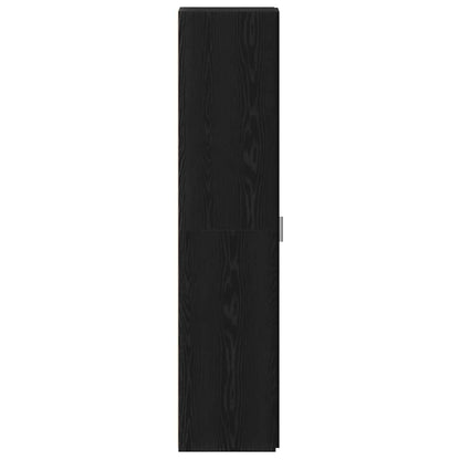 Hoge kast 2 pcs Zwart Eiken 30 x 42,5 x 185 cm