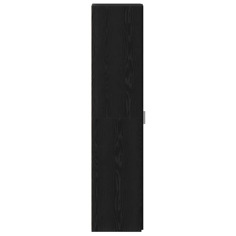 Hoge kast 2 pcs Zwart Eiken 30 x 42,5 x 185 cm