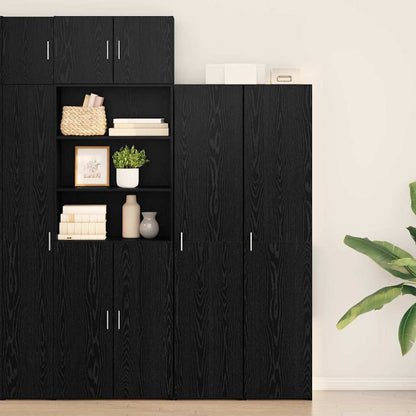 Hoge kast Zwart Eiken 40 x 42,5 x 185 cm