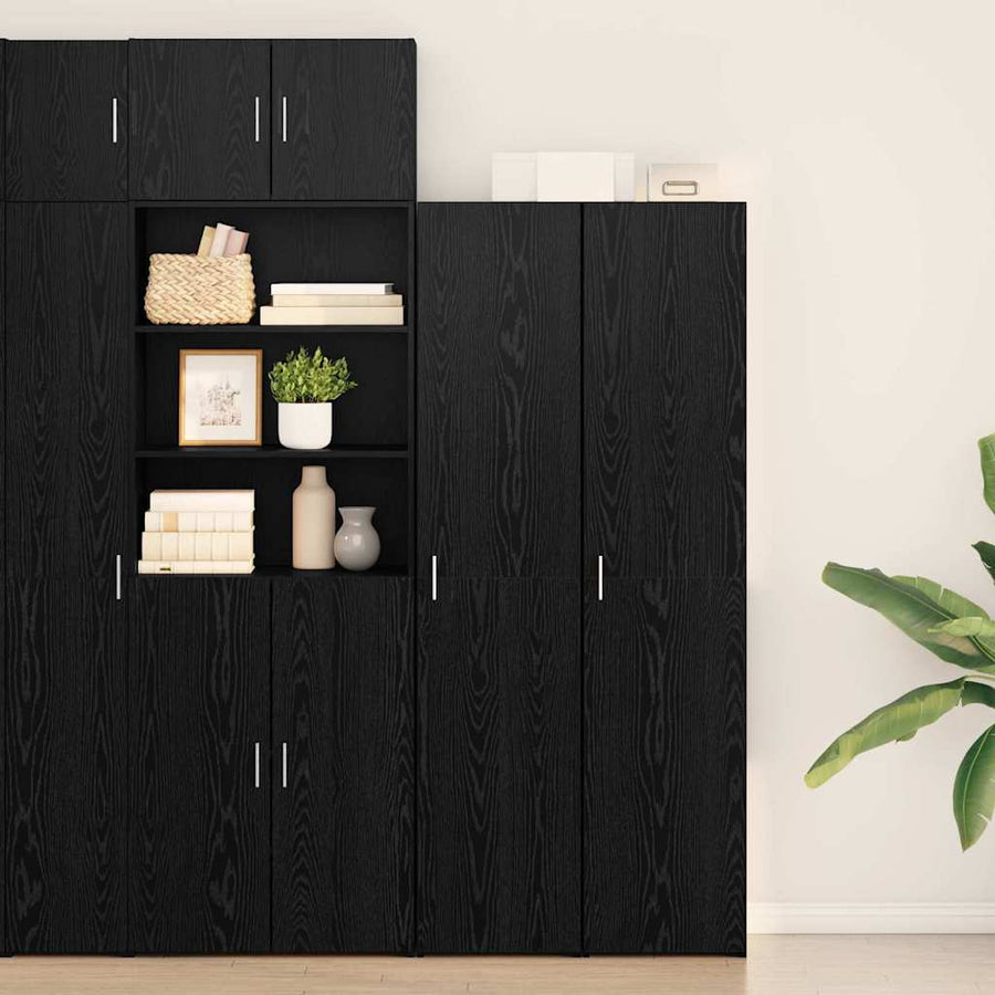Hoge kast Zwart Eiken 40 x 42,5 x 185 cm