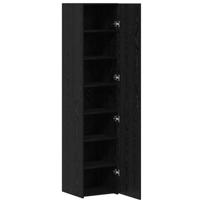 Hoge kast Zwart Eiken 40 x 42,5 x 185 cm