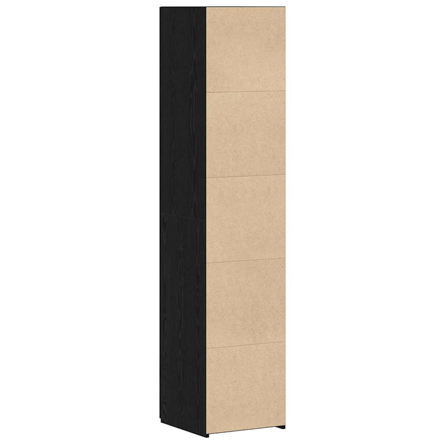 Hoge kast Zwart Eiken 40 x 42,5 x 185 cm