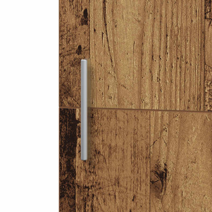 Hoge kast 2 pcs Oudhout 45 x 42,5 x 185 cm