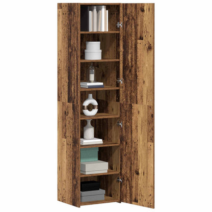 Hoge kast 2 pcs Oudhout 45 x 42,5 x 185 cm