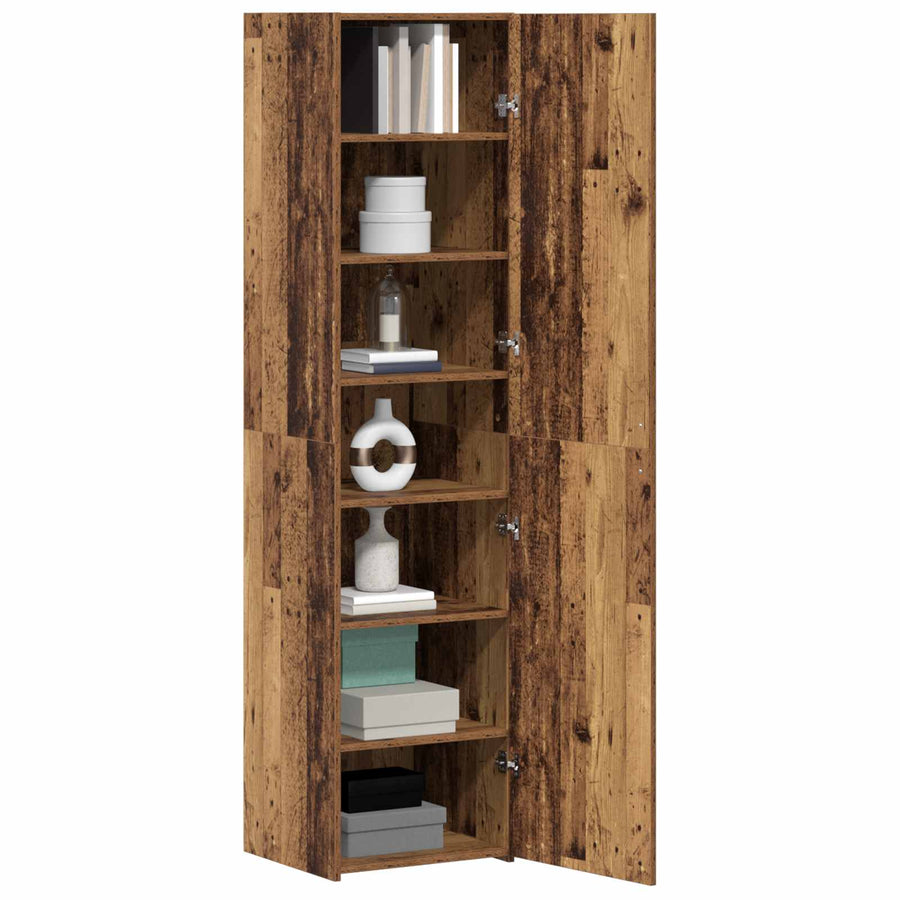 Hoge kast 2 pcs Oudhout 45 x 42,5 x 185 cm