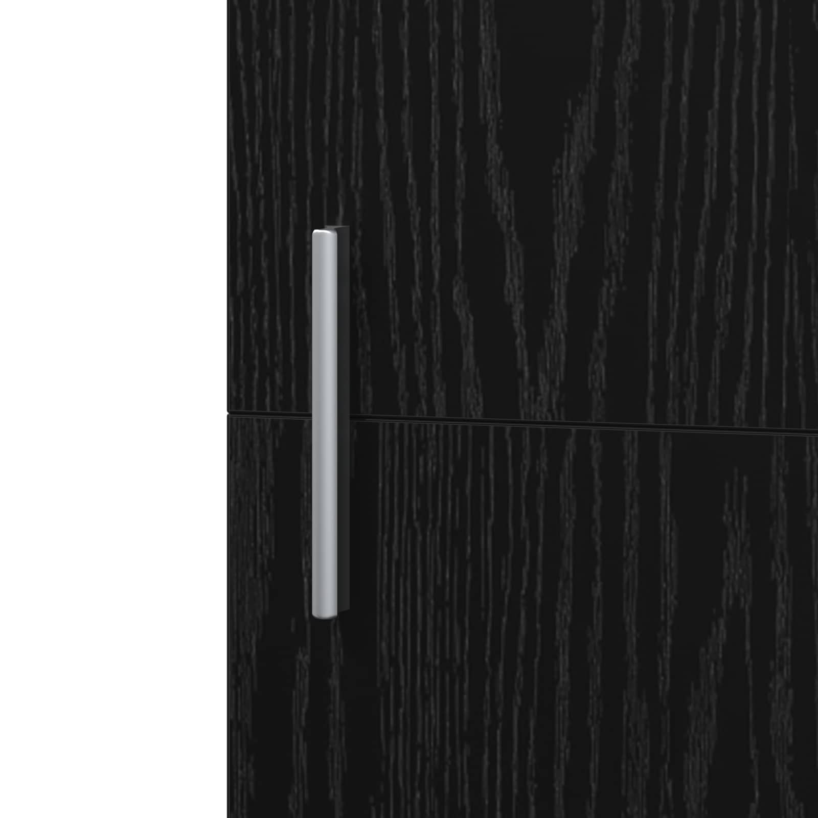 Hoge kast 2 pcs Zwart Eiken 45 x 42,5 x 185 cm