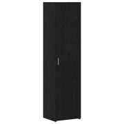 Hoge kast zwart eiken 45x42,5x185 cm 2 stuks