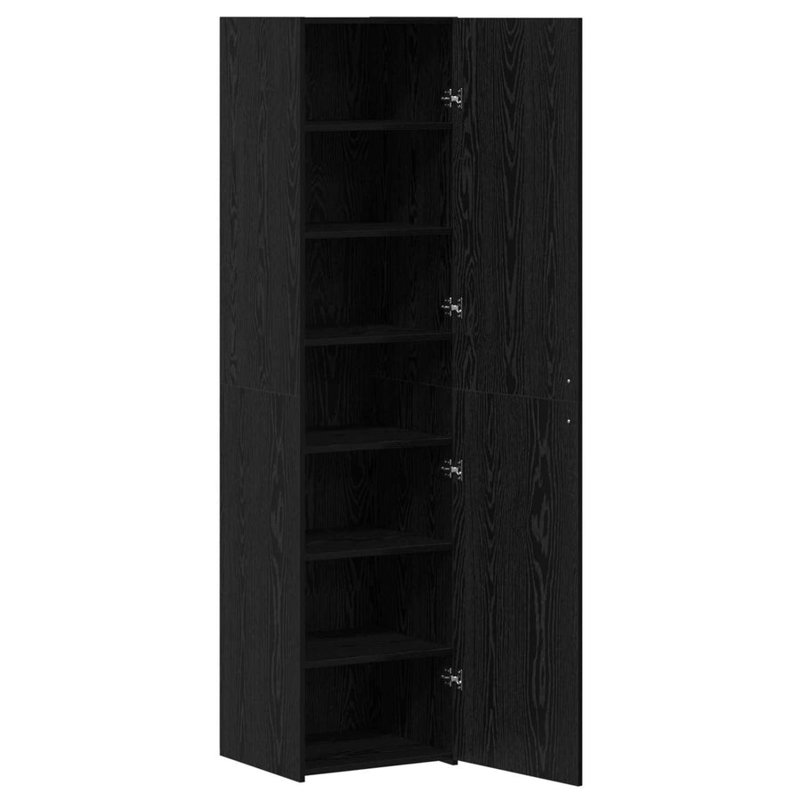 Hoge kast 2 pcs Zwart Eiken 45 x 42,5 x 185 cm