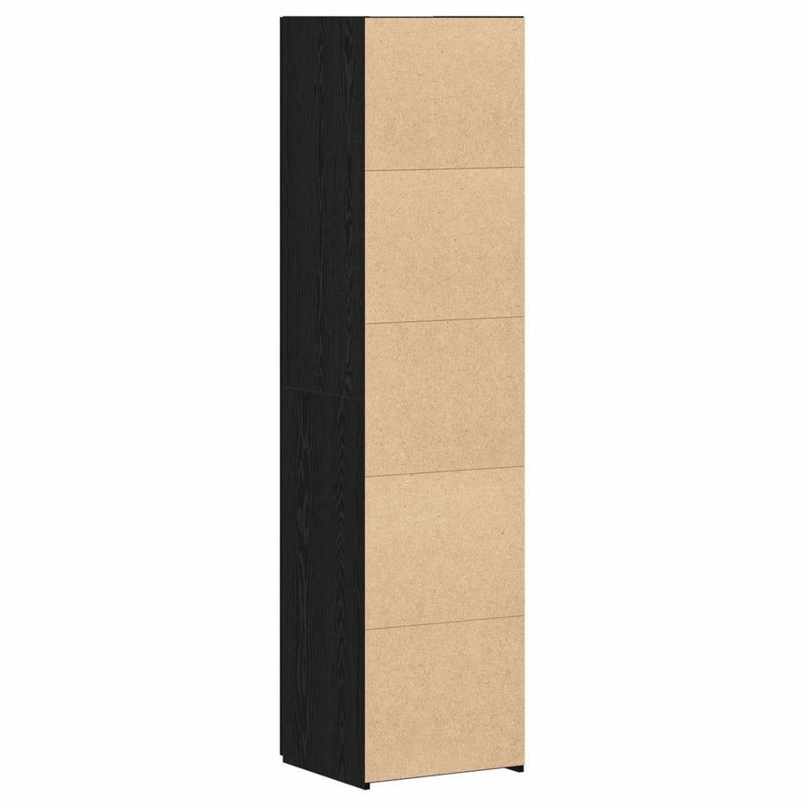 Hoge kast 2 pcs Zwart Eiken 45 x 42,5 x 185 cm