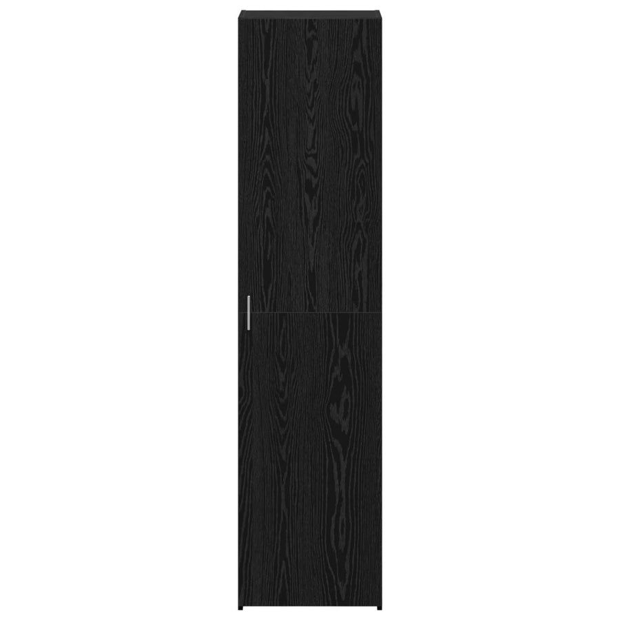 Hoge kast 2 pcs Zwart Eiken 45 x 42,5 x 185 cm