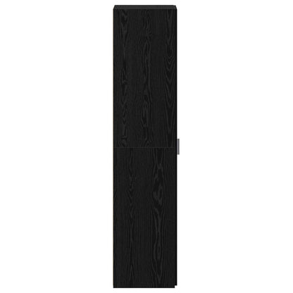 Hoge kast 2 pcs Zwart Eiken 45 x 42,5 x 185 cm