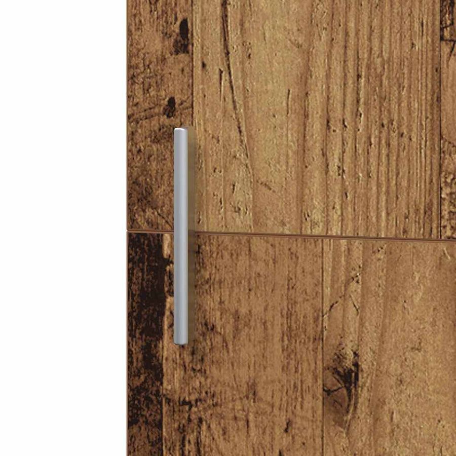 Hoge kast 2 pcs Oudhout 50 x 42,5 x 185 cm