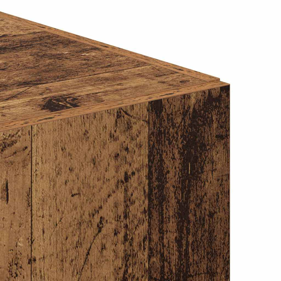 Hoge kast 2 pcs Oudhout 50 x 42,5 x 185 cm