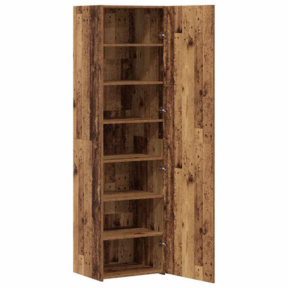 Hoge kast 2 pcs Oudhout 50 x 42,5 x 185 cm