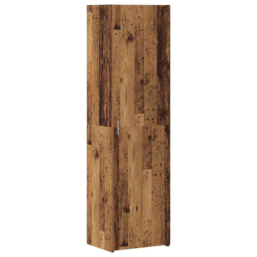 Hoge kast 2 pcs Oudhout 50 x 42,5 x 185 cm