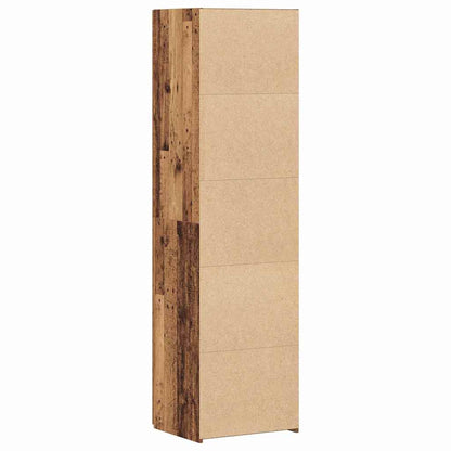 Hoge kast 2 pcs Oudhout 50 x 42,5 x 185 cm