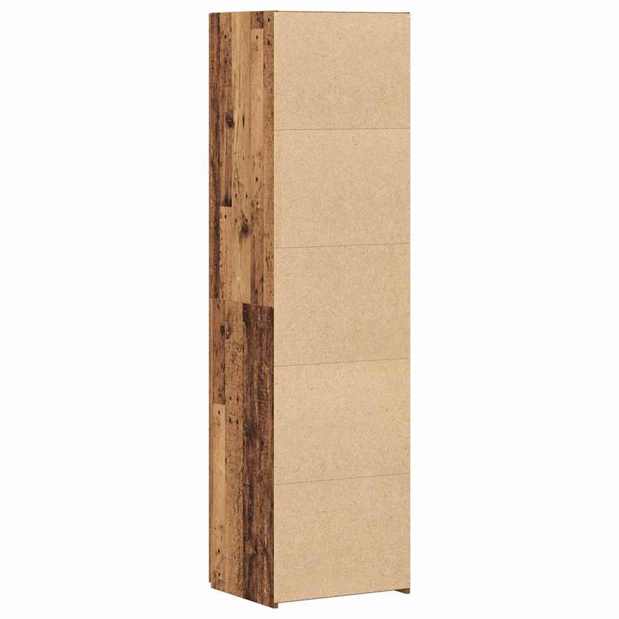 Hoge kast 2 pcs Oudhout 50 x 42,5 x 185 cm