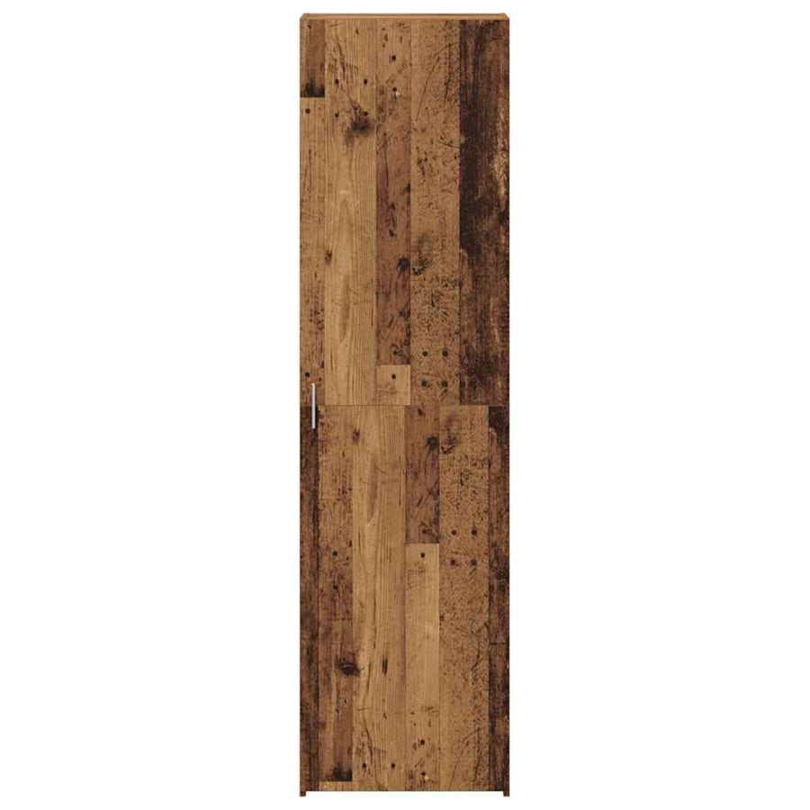 Hoge kast 2 pcs Oudhout 50 x 42,5 x 185 cm