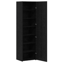 Hoge kast 2 pcs Zwart Eiken 50 x 42,5 x 185 cm