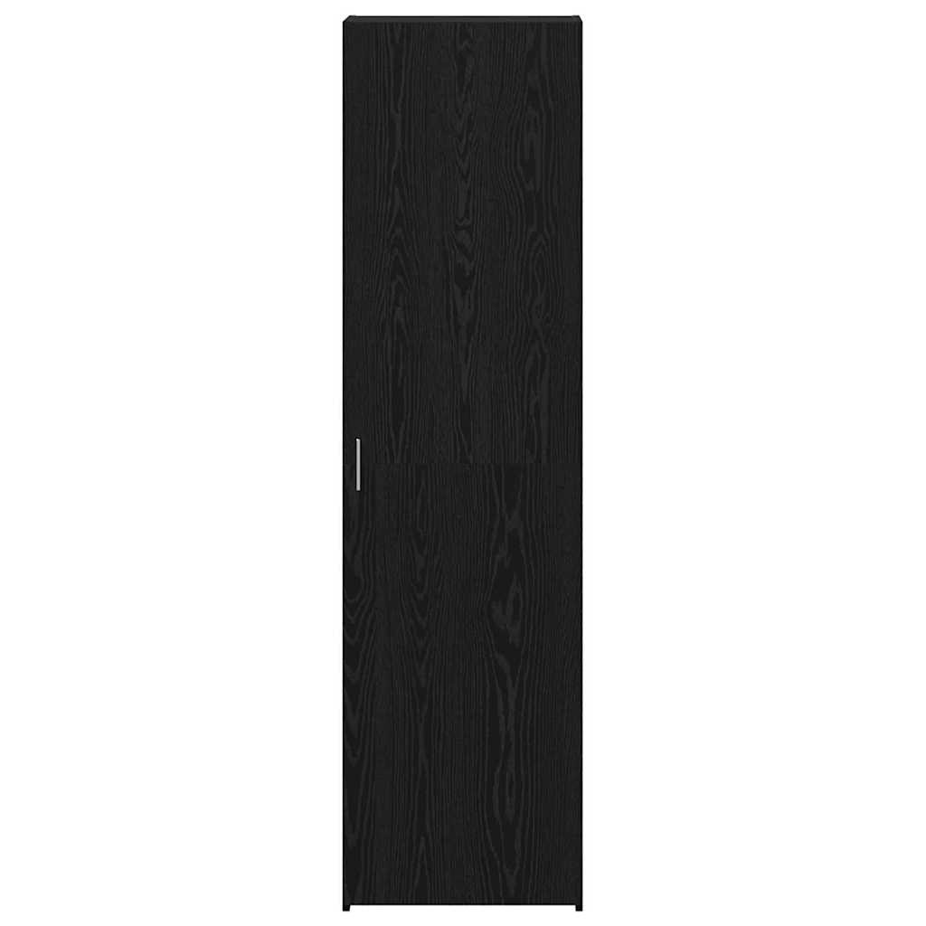 Hoge kast 2 pcs Zwart Eiken 50 x 42,5 x 185 cm