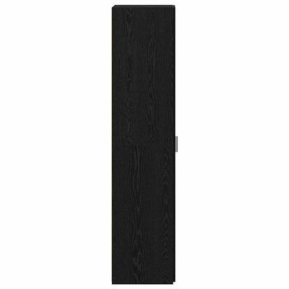 Hoge kast 2 pcs Zwart Eiken 50 x 42,5 x 185 cm