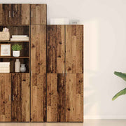 Dressoir 70x42,5x185 cm bewerkt oud hout
