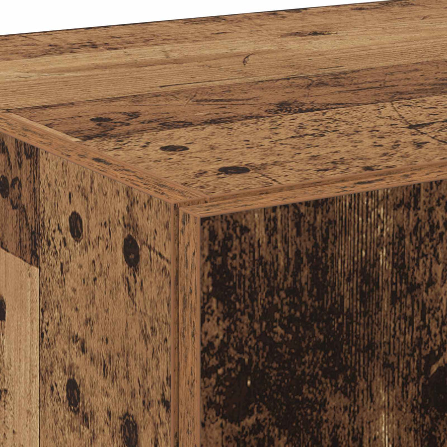 Highboard Oud hout 70 x 42,5 x 185 cm Bewerkt hout
