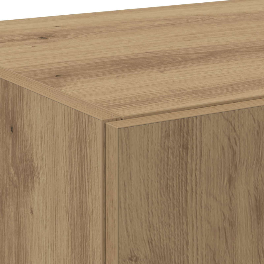 Highboard artisanaal eikenkleurig 70 x 42,5 x 185 cm