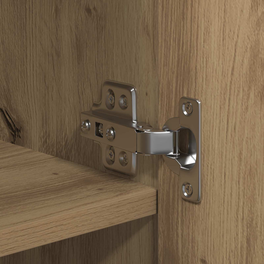 Highboard artisanaal eikenkleurig 70 x 42,5 x 185 cm