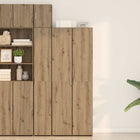 Highboard artisanal oak-coloured 70 x 42.5 x 185 cm