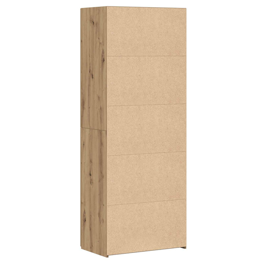 Highboard artisanaal eikenkleurig 70 x 42,5 x 185 cm