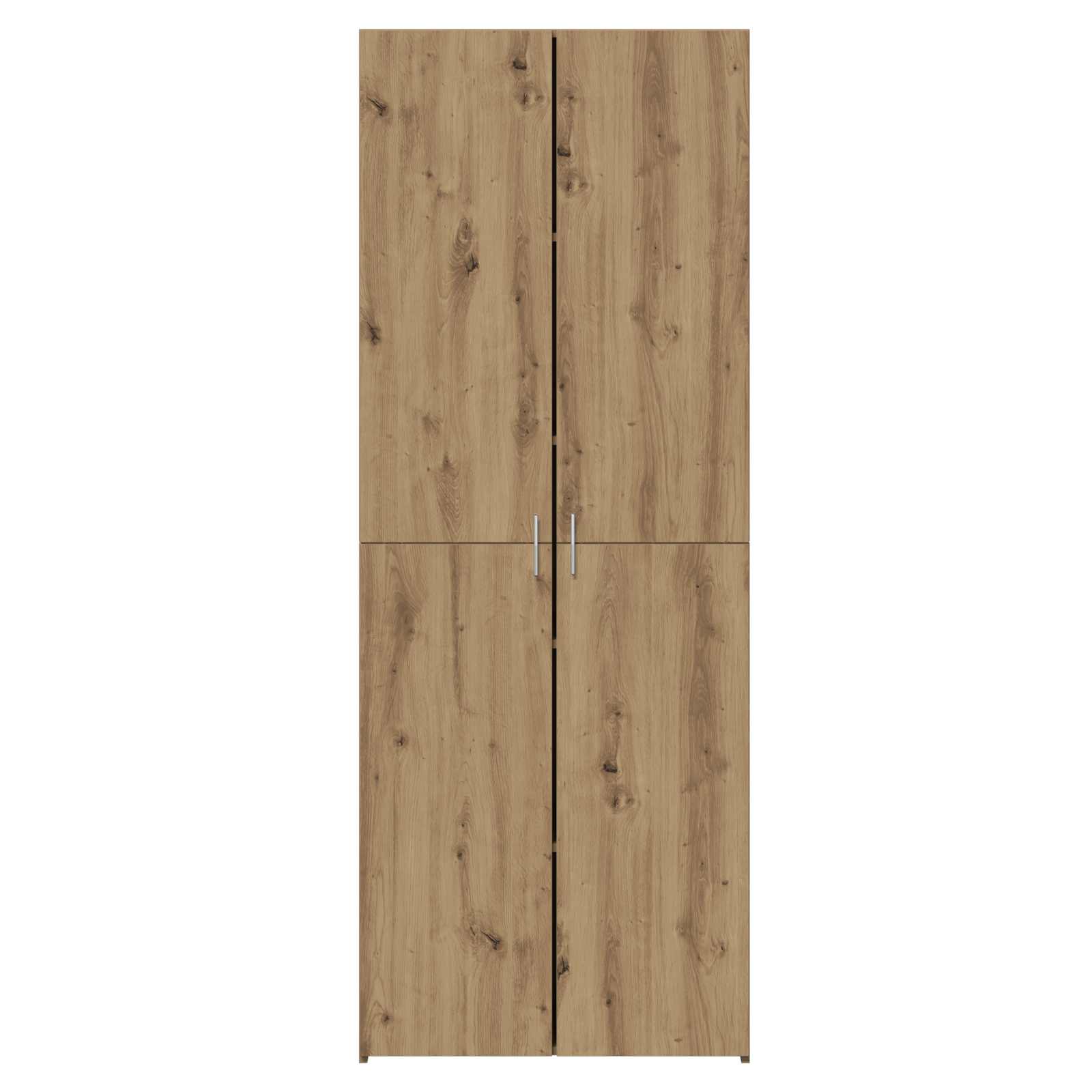 Highboard artisanaal eikenkleurig 70 x 42,5 x 185 cm