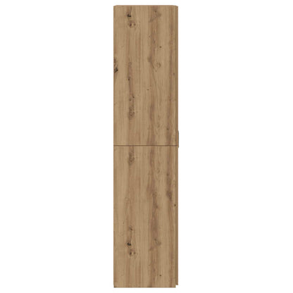 Highboard artisanaal eikenkleurig 70 x 42,5 x 185 cm