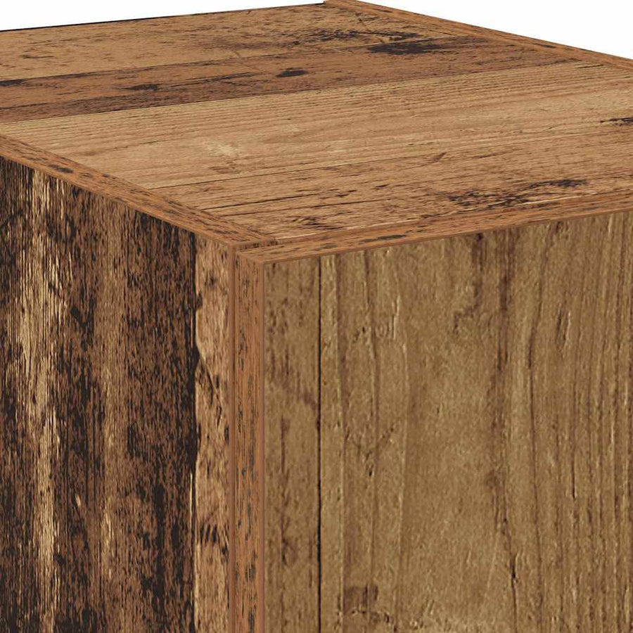 Hoge kast 2 pcs Oudhout 80 x 42 x 185 cm