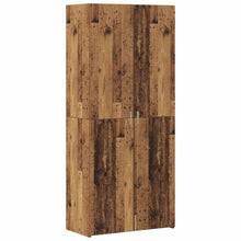 Hoge kast 2 pcs Oudhout 80 x 42 x 185 cm