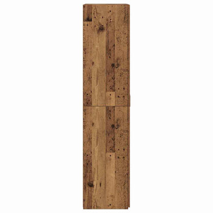 Hoge kast 2 pcs Oudhout 80 x 42 x 185 cm