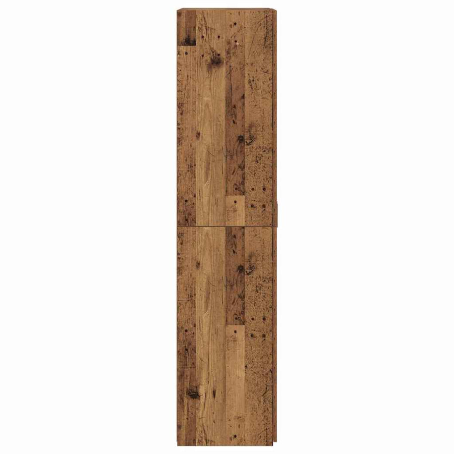 Hoge kast 2 pcs Oudhout 80 x 42 x 185 cm
