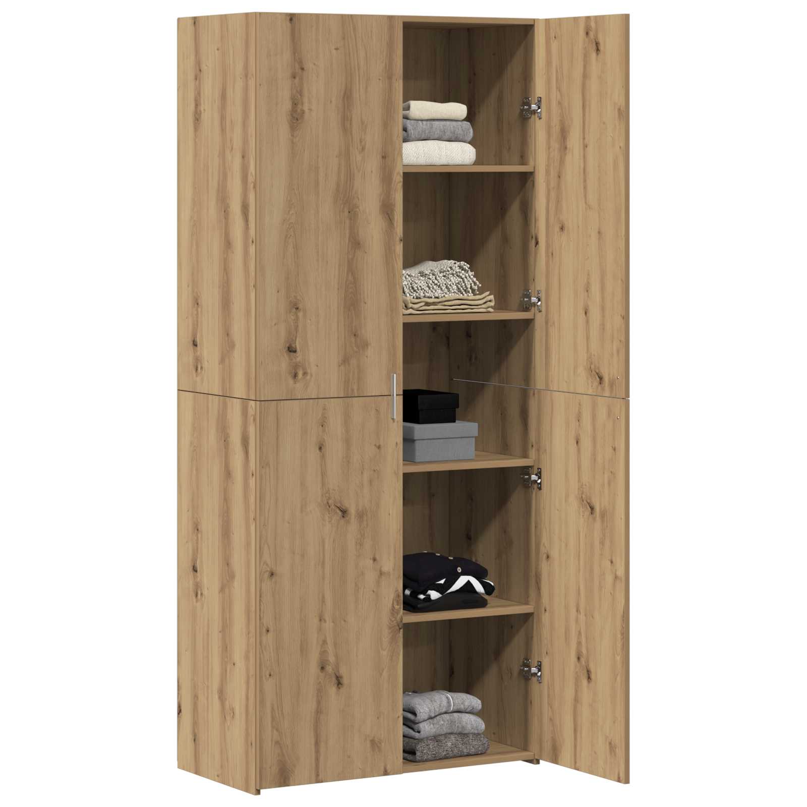 Hoge kast 2 pcs Artisan Eiken 80 x 42 x 185 cm