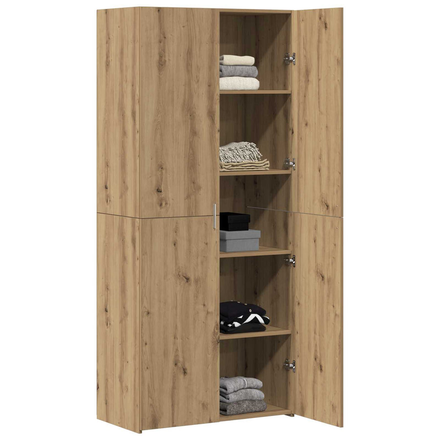 Hoge kast 2 pcs Artisan Eiken 80 x 42 x 185 cm