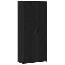 Hoge kast 2 pcs Zwart Eiken 80 x 42 x 185 cm