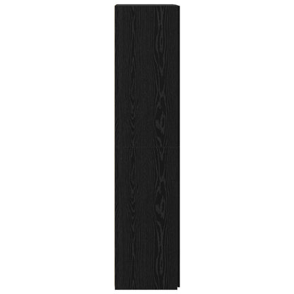 Hoge kast 2 pcs Zwart Eiken 80 x 42 x 185 cm